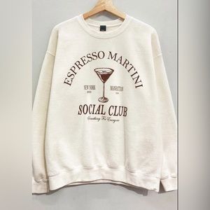 Sweet Claire Cream Espresso Martini Sweater